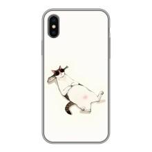 Чехол на тематику: Коты для iPhone Xs (Отдых)