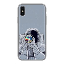 Чохол NASA для iPhone Xs (AlphaPrint) (Космонавт фото)