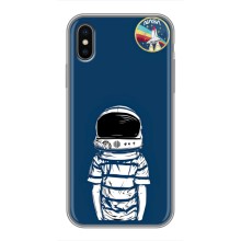 Чохол NASA для iPhone Xs (AlphaPrint) (Хлопчик в шоломі)