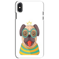 Бампер для iPhone Xs с картинкой "Песики" – Собака Король