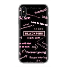 Чехол с музыкальной группой для iPhone Xs (BLACKPINK)