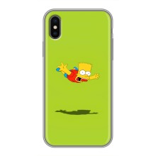 Чjхол з Сімпсонами для iPhone Xs (VPrint) (Барт Сімпсон)