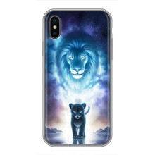 Чохол з картинкою ЛЕВ для iPhone Xs (VPrint) (Маленький лев)