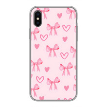 Чехол банты для iPhone Xs – Бантики и сердечки