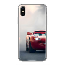 Силиконовый чехол Маквин для iPhone Xs – Маквин на трасе