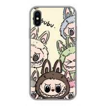Чохол з Лабубу на iPhone Xs (Колаж Лабубу)