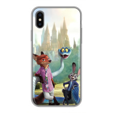 Чехол Зоотрополіс на iPhone Xs – Ник Джуди и змея