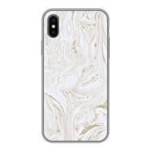 Мраморний чехол на iPhone Xs (VPrint) (Білий мрамор)