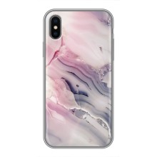 Мраморний чехол на iPhone Xs (VPrint) (Пурпурний Мрамор)