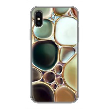 Мраморний чехол на iPhone Xs (VPrint) (Радужний Мрамор)