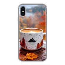 Чехол с уникальным дизайном «Осень с кофе» для iPhone Xs – Кофе на природе