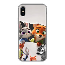 Силиконовый чехол с принтом Зоотрополіс для iPhone Xs