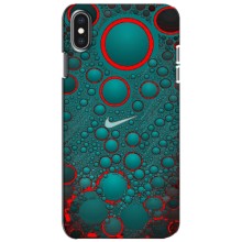 Силиконовый Чехол на iPhone Xs с картинкой Nike (Найк зеленый)