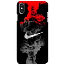 Силиконовый Чехол на iPhone Xs с картинкой Nike (Nike дым)