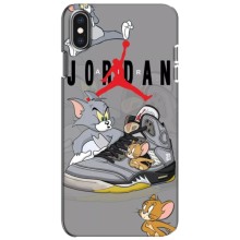 Силиконовый Чехол Nike Air Jordan на Айфон Xs (Air Jordan)