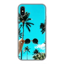 Силіконовий чохол з КАРТИНКАМИ літо для iPhone Xs (AlphaPrint) (Погляд літо)