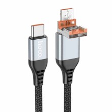 Дата кабель Hoco U128 Viking 2in1 USB/Type-C to Type-C (1m)