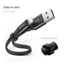 Дата кабель Baseus Nimble Portable USB to Lightning (23см) (CALMBJ-B01) – Чорний