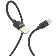 Дата кабель Hoco U55 Outstanding Lightning Cable (1.2m) – Чорний