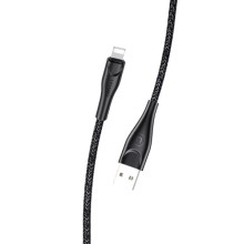 Дата кабель Usams US-SJ391 U41 Lightning Braided Data and Charging Cable 1m – Чорний