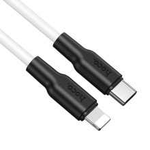 Дата кабель Hoco X21 Plus Silicone Type-C to Lightning (1m) – Чорний