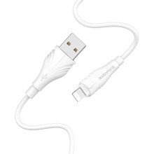 Дата кабель Borofone BX18 Optimal USB to Lightning (3m) – Білий