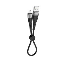 Дата кабель Borofone BX32 Munificent USB to MicroUSB (0.25m) – Чорний