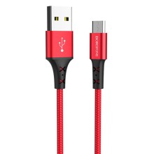 Дата кабель Borofone BX20 Enjoy USB to MicroUSB (1m) – Красный