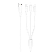 Дата кабель Borofone BX71 USB to 3in1 (1m) – Білий