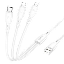 Дата кабель Borofone BX71 USB to 3in1 (1m) – Білий