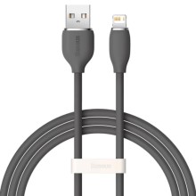 Дата кабель Baseus Jelly Liquid Silica Gel USB to Lightning 2.4A (1.2m) (CAGD000001) – Black