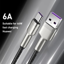 Дата кабель Baseus Cafule Metal Data USB to Type-C 66W (1m) (CAKF00010) – undefined