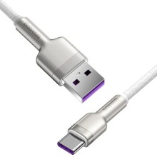 Дата кабель Baseus Cafule Metal Data USB to Type-C 66W (1m) (CAKF00010) – White