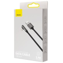 Дата кабель Baseus Legend Series Elbow USB to Lightning 2.4A (2m) (CALCS-A01) – Black