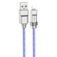 Дата кабель Hoco U113 Solid 2.4A USB to Lightning (1m) – Blue