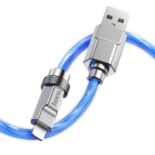 Дата кабель Hoco U113 Solid 2.4A USB to Lightning (1m) – Blue