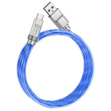 Дата кабель Hoco U113 Solid 100W USB to Type-C (1m) – Blue
