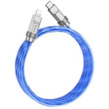 Дата кабель Hoco U113 Solid 20W Type-C to Lightning (1m) – Blue