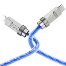Дата кабель Hoco U113 Solid 20W Type-C to Lightning (1m) – Blue