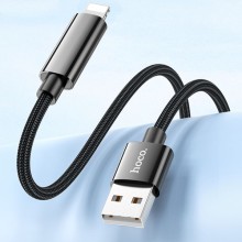 Дата кабель Hoco U125 Benefit 2.4A USB to Lightning (1.2m) – Black