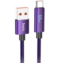 Дата кабель Hoco U125 Benefit 5A USB to Type-C (1.2m) – Purple
