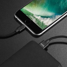 Дата кабель Hoco U55 Outstanding Lightning Cable (1.2m) – Черный