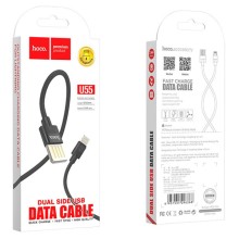 Дата кабель Hoco U55 Outstanding Lightning Cable (1.2m) – Черный