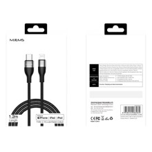 Дата кабель MJEMS US-SJ330 M2 Type-C to Lightning Fast Charging Cable 1.2m – Черный