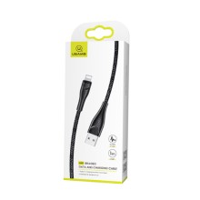 Дата кабель Usams US-SJ391 U41 Lightning Braided Data and Charging Cable 1m – Черный