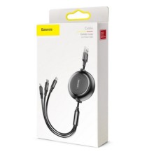 Дата кабель Baseus Golden Loop 3-in-1 (1.2m) (CAMLT-JH) – Чорний