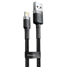 Дата кабель Baseus Cafule Lightning Cable 2.4A (1m) (CALKLF-B) (Серый)