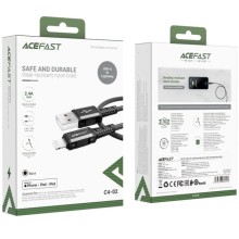 Дата кабель Acefast MFI C4-02 USB-A to Lightning aluminum alloy (1.8m) – Black