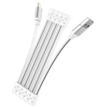 Дата кабель Hoco U103 Magnetic Absorption USB to Lightning (1m) – White