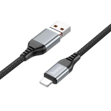 Дата кабель Hoco U128 Viking 2in1 USB/Type-C to Lightning (1m) – Black